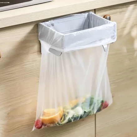 Space-Saving Foldable Trash Can Holder - Wall-Mounted, Perfect for Kitchen, Bathroom & Living Room, Perfect for Room Decor