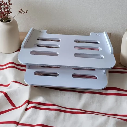 Space-Saving 2-Tier Wall Mount Rack, Durable ABS Material - No Drilling Required for Routers & TV Boxes, Ideal Storage Solution with Multi-Device Compatibility, Perfect for New Year Decor & Holiday Gifts, Wall Mounted Storage