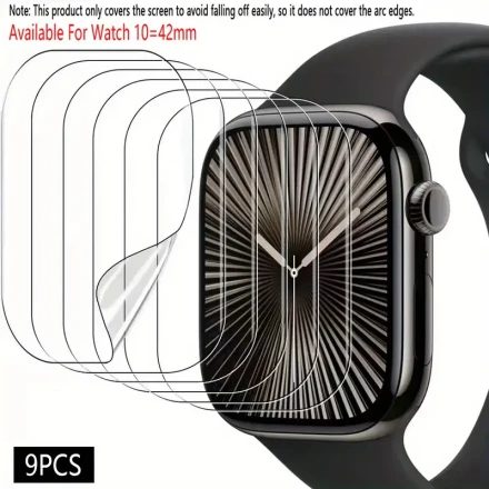 9pcs/ 6pcs/ 3pcs Hydrogel Screen Film For Apple Watch Ultra 10 8 9 7 6 5 4 3 Anti-Scratch Soft HD TPU Clear Film For iWatch 46mm 49mm 45mm 44mm 42mm 41mm 40mm 38mm Series