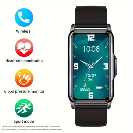 1pc Smart Watch For Women Steps/ Sleep/ Weather/ Alarm Clock/ Information Reminder/ Sedentary Reminder/ Drinking Water Reminder/lift Wrist To Brighten The Screen