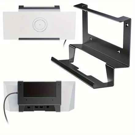 Starlink Gen 3 Router Wall Mount Kit, 2-in-1 Metal Mount for Starlink V3 & Gen 3 Mesh Router with Power Supply, Steel Accessories, Mounting Kit, Node
