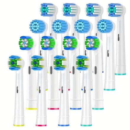 16Pcs Toothbrush Replacement Heads Compatible Electric Toothbrush, Replacement Toothbrush Heads Fit Vitality Pro Smart Genius Teen Kids Series Electric Toothbrush  (White)