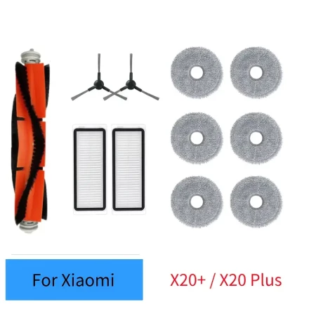 Xiaomi Robot Vacuum S20 X20 + X20 Plus Parts Accessories Main Side Brush Hepa Filter Mop Cloth Dust Bag Replacement
