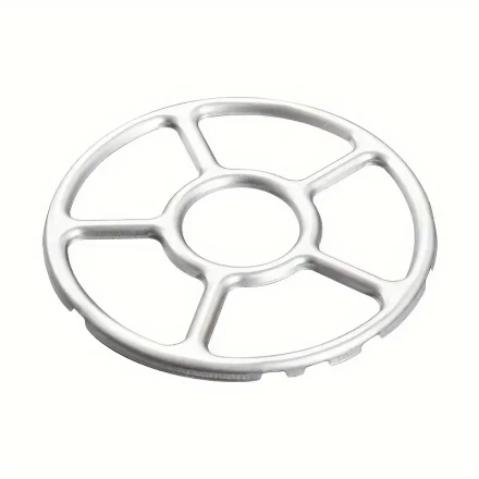1pc Stainless Steel Gas Stove Burner Support Ring, Non-Slip Milk Pot Holder, Auxiliary Cooking Rack for Kitchen Hob