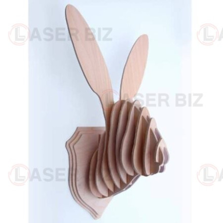 3D Rabbit  Wall Art