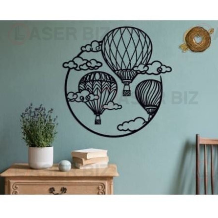 Wall Art with Hot Air Balloons