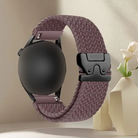 1pc Polyamide Braided Loop Band, Parachute Buckle, Elastic Replacement Strap for Samsung Galaxy Watch 7/6/5/4, Watch 6/4 Classic, Watch 5 Pro, Garmin Vivoactive 5/3 - Non-Water Resistant, for Men and Women