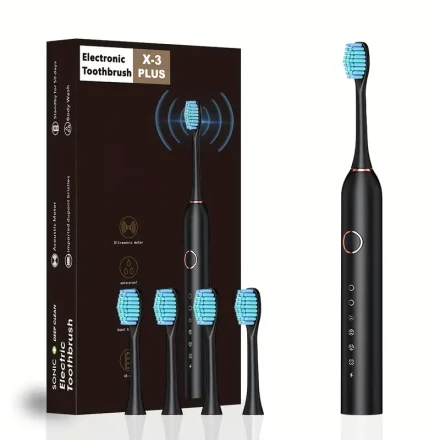 Sound Wave Electric Toothbrush Adult Fully Automatic Whitening Rechargeable Electric Home Soft Hair Toothbrush Male and Female Student Couple Set