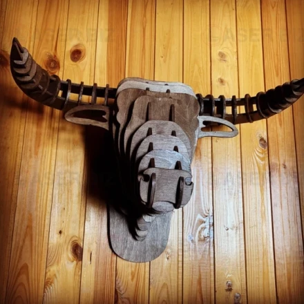 3D Bull Wall Art