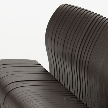 Parametric chair with a backrest