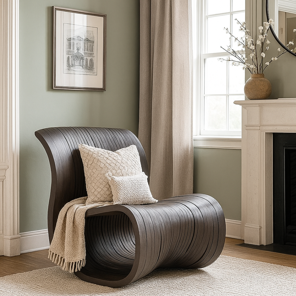 Parametric chair with a backrest