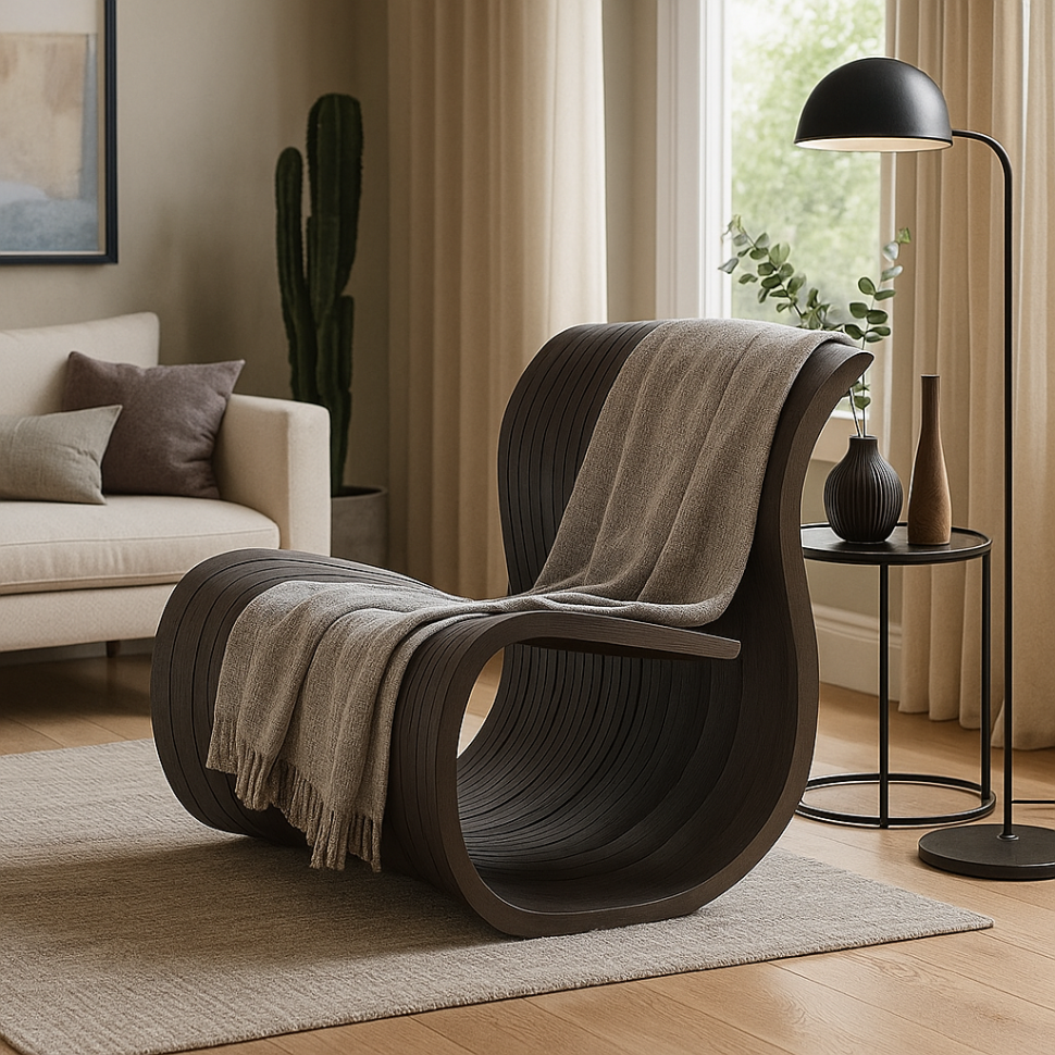 Parametric chair with a backrest