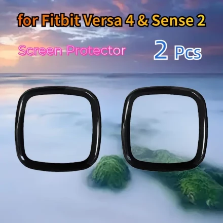 2pcs Screen Protector for Fitbit Versa 4 & Sense 2 - Durable TPU, Scratch-Resistant (3H Hardness), Screen Protection Film