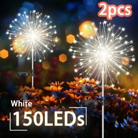 Outdoor Solar Lights, 8 Lighting Modes, Suitable for Garden, Christmas, Halloween, Party, Wedding Decoration - Cold/Warm/Colorful Festival Smart Decorative Lights