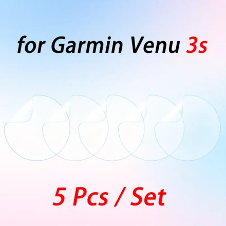 5pcs Soft Film For Garmin Venu 3 3s Protective Anti-scratch Screen Protector