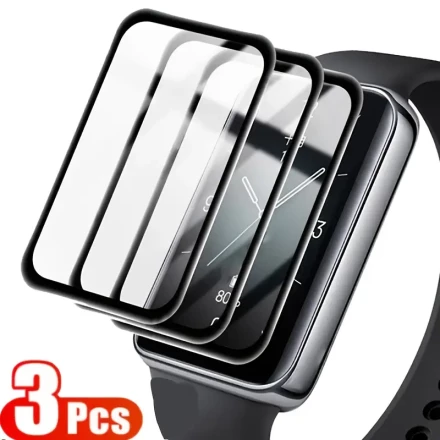 3pcs Ultra-Durable 3D Tempered Glass Screen Protector for HW Band 9/8 - Scratch-Resistant, High Clarity Smartwatch Film, Easy Installation
