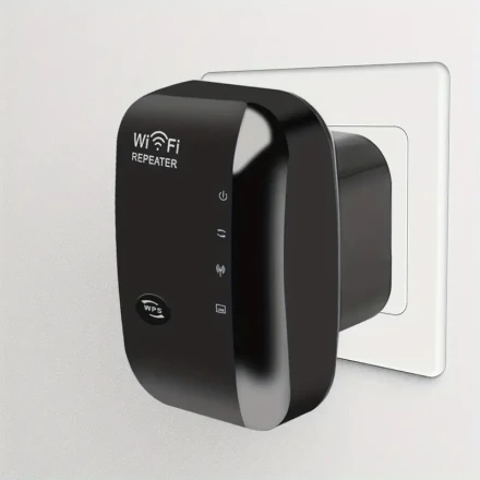 300Mbps WiFi Extender & Booster - Long Range Wireless Repeater with AP/Relay Modes, WPS Encryption, 2.4-5GHz Frequency, Easy Setup for Home, Office, or Study, Wifi Extenders Signal Booster for Home