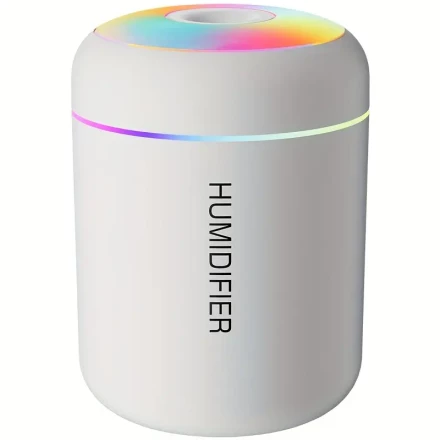 1pc USB Powered Smart Aroma Diffuser & Humidifier with Color-Changing LED Night Light, Cool Mist, Aromatherapy, Empty Bottle, No Fragrance, for Home/Car Use, ≤36V Operating Voltage