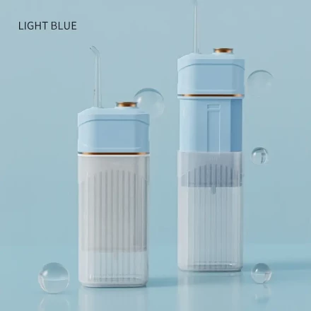 Portable Wireless Water Flosser with 220ml Water Tank, 3 Modes and 5 Nozzles, Waterproof Oral Irrigator, with Travel Bag