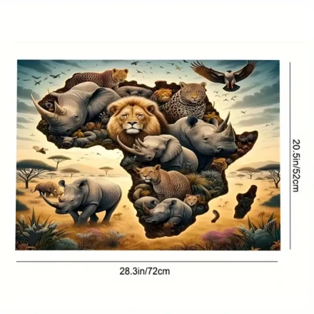 A Wild Animal World Map Gas Stove Protector - High Temperature Resistant, Scratch-Proof, Educational Design, Easy to Clean, Suitable for Home And School Kitchens.