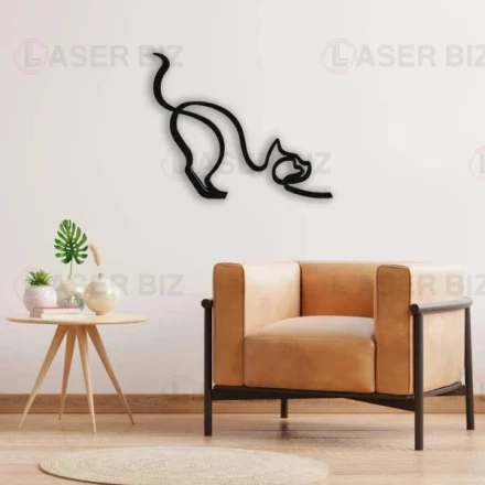 Wall Art with a Graceful Cat
