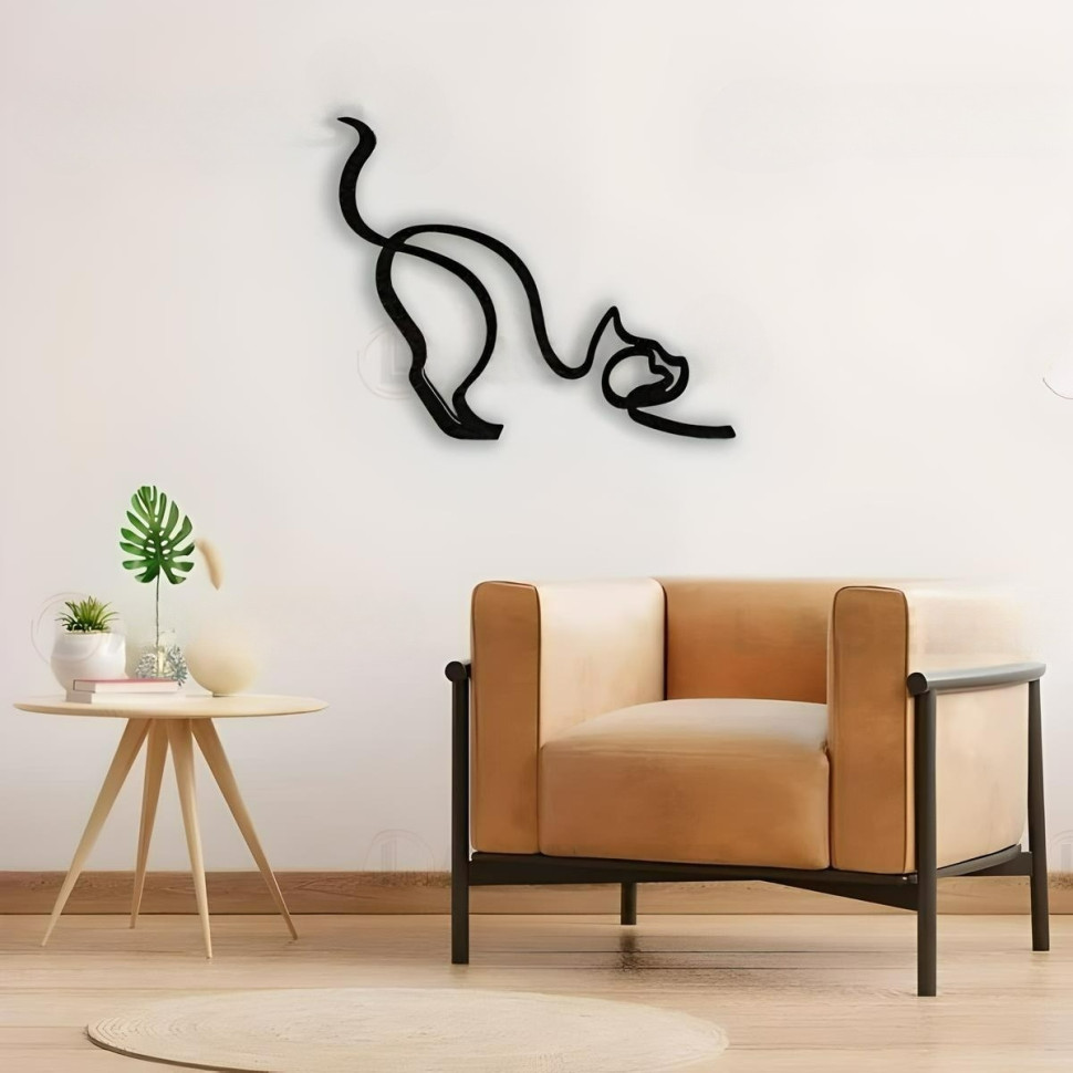 Wall Art with a Graceful Cat