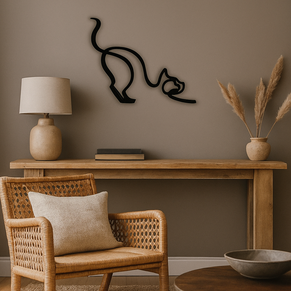 Wall Art with a Graceful Cat