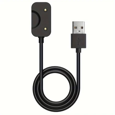 Charging Cable for Galaxy Fit 3 Smartwatch - Magnetic USB/Type-C Adapter, Flat Design, Cat5e Ethernet Compatible, Black