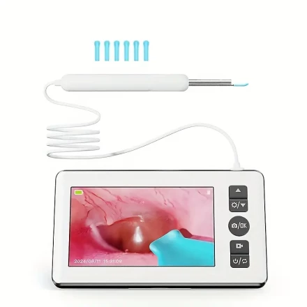 Advanced Visual Ear Pick with 10.92cm IPS Screen, 1080P HD Endoscopic Camera, USB Rechargeable Lithium Polymer Battery, Portable Earwax Removal Tool with Camera and Recording Function, ≤36V Operating Voltage, 3000mAh Rechargeable Battery