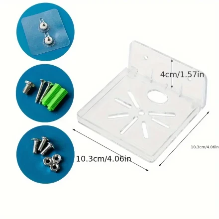 Adhesive-free Perforated Bracket Wall-mounted Mounting Bracket Compatible With Outdoor Security Cameras, Indoor 360° Rotating Security Bracket Mini Rack