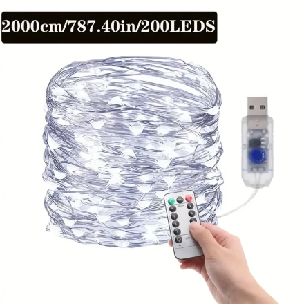 USB Silvery Wire Light String 5m 10m 20m
