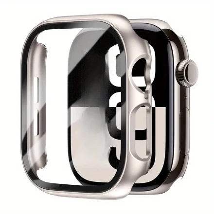 2-Pack Tempered Glass Screen Protector for Apple Watch Series 10, 42mm & 46mm, Anti-Scratch, Shatterproof, Case-Compatible, Major Material: PC
