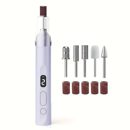2-In-1 Dual-Purpose Charging Electric Nail Polish Remover, Nail Removal, Nail Art, Multifunctional Nail Lamp, Nail Polish Polishing Machine